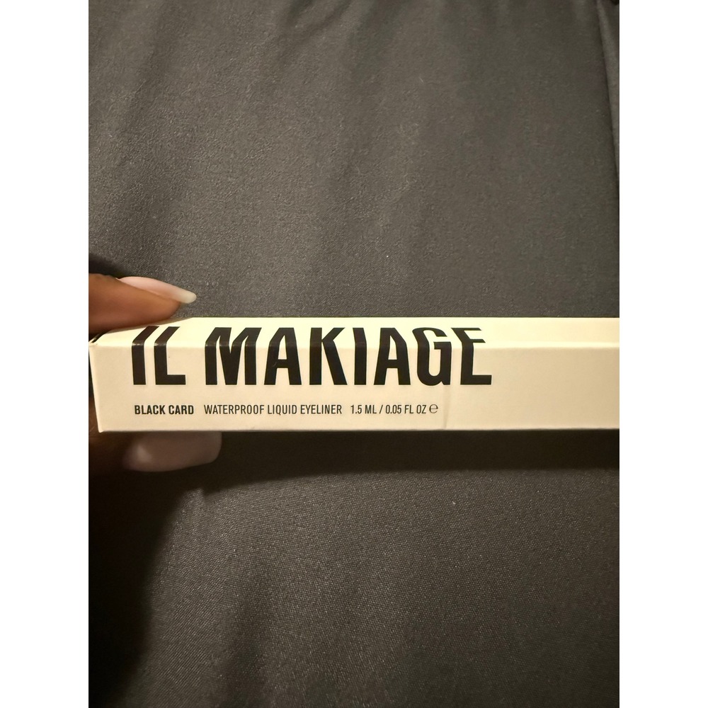 IL MAKIAGE Black Card Waterproof Liquid Eyeliner Black 1.5ml 0.05oz NIB